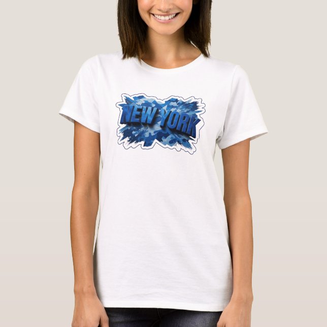 Camisa Citação Classic Blue NEW YORK (Frente)