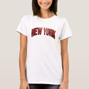 Camisa Citando NEW YORK Vermelha e Elegante