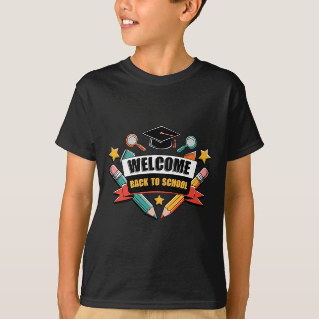 Camisa Ck Para Escola Fofa 2025 Aluno Apple Lápis  (Frente)
