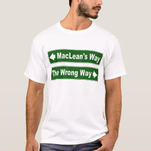 Camisa Clã de Sinal de Estrada do MacLean