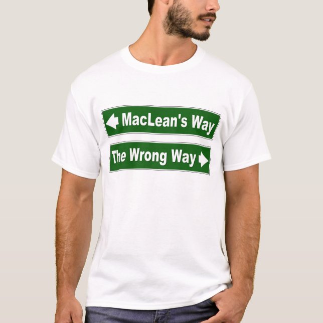 Camisa Clã de Sinal de Estrada do MacLean (Frente)