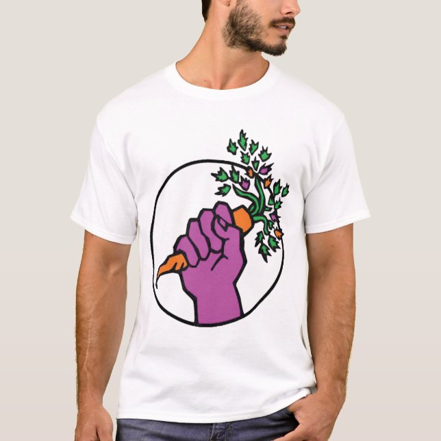 Camisa Clássica Comida Não Bombas (Frente)