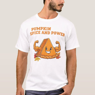 Camisa Clássica de Ação de Graças de Torta de Abób