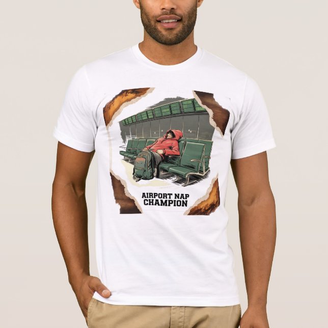 Camisa Clássica de Campeão de Nap do Aeroporto - E (Frente)