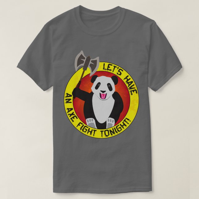 Camisa Clássica de Panda Agressiva (Frente do Design)