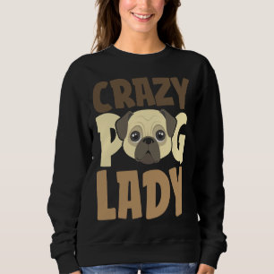 Camisa Clássica de Pug Louca 196