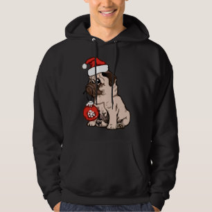 Camisa Clássica de Pug Natal 168