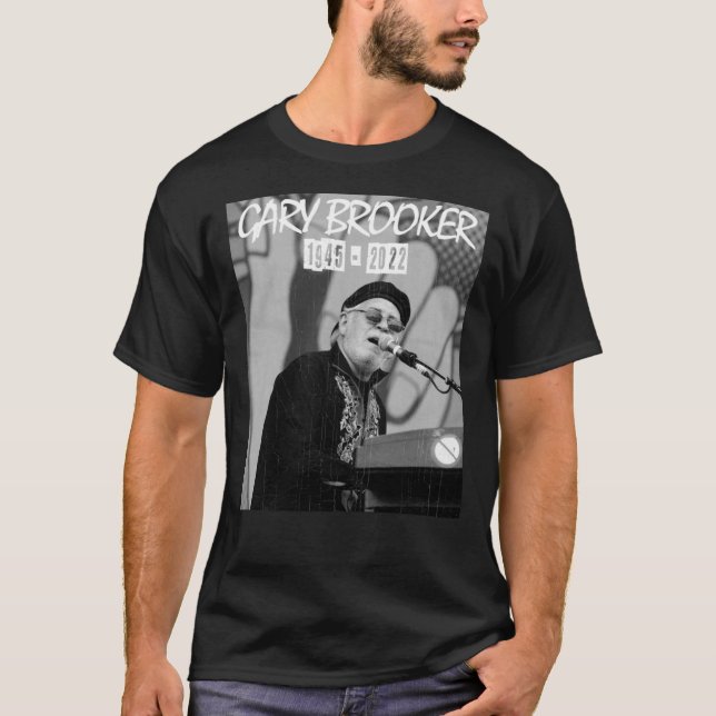 Camisa Clássica de T-Shirt Gary Brooker Classic (Frente)