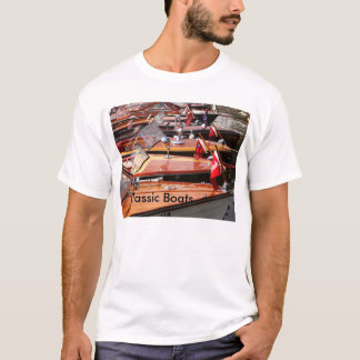 Camisa clássica dos barcos T do homem adulto
