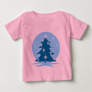 Camisa Clássica Feriada de Natal Azul