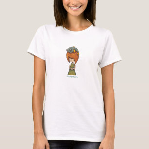 camisa "clingy" de T