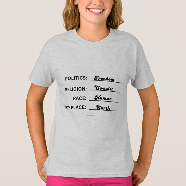 CAMISA CO-EXISTENTE PARA CRIANÇAS (Frente)