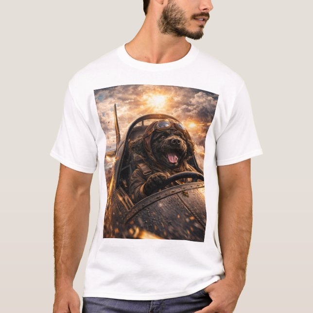 Camisa Cockapoo Piloto Presente para Cães Pilotos (Frente)
