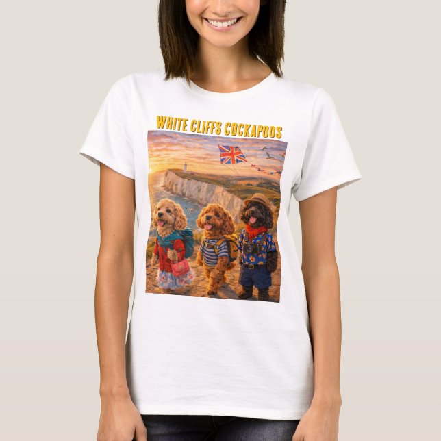 Camisa Cockapoo White Cliffs Presente Divertido pa (Frente)