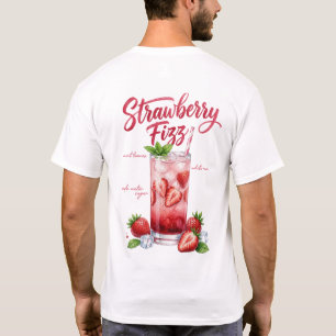 Camisa Cocktail Strawberry Fizz Bebida de Morang