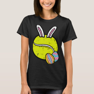 Camisa Coelho de Bola de Tênis do Dia de Páscoa