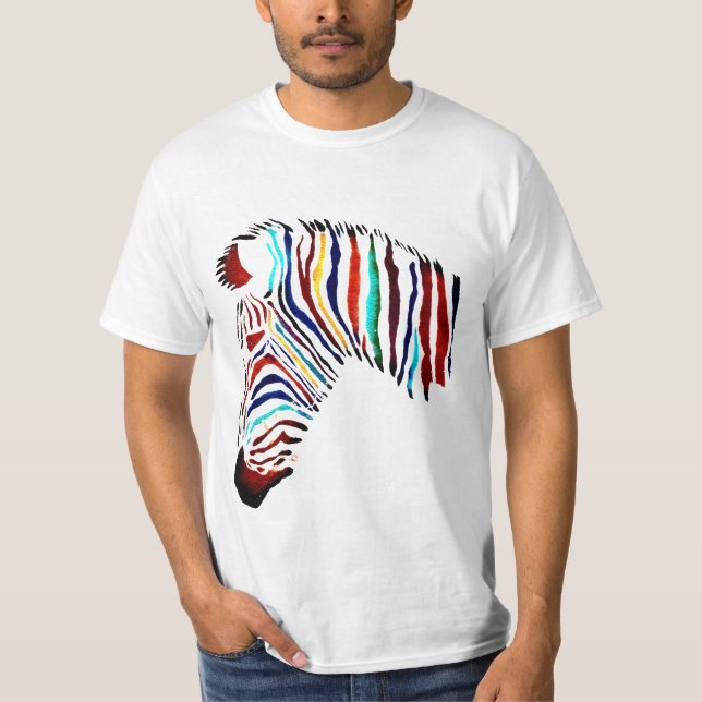 Camisa colorida da zebra (Frente)