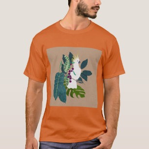 Camisa Colorida de Papagaio – Arte de Pássaro Trop