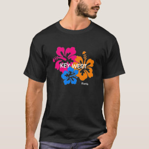 Camisa colorida do hibiscus T de Key West Florida