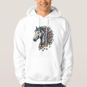 Camisa Colorida Peça de Cavalo Vintage Engraving T