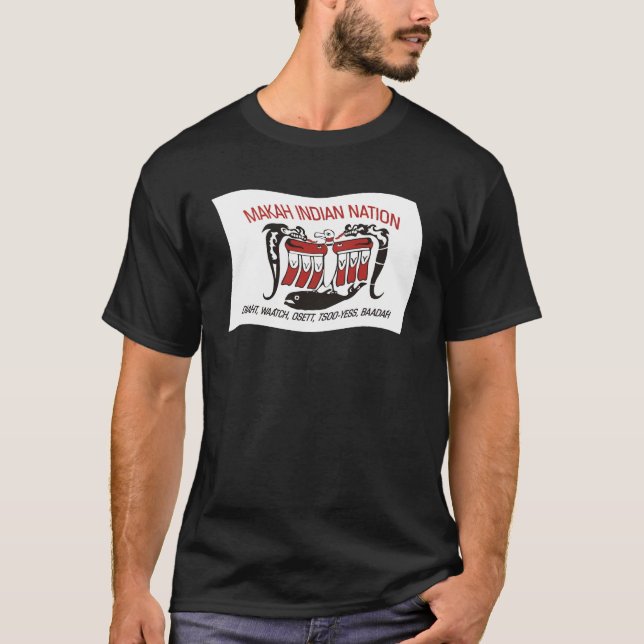 Camisa com a Bandeira da Tribo Makah (Frente)