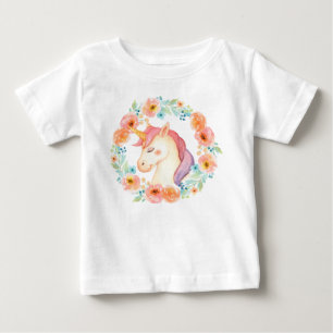 Camisa com Babado de Unicórnio em Guirlanda de Aqu