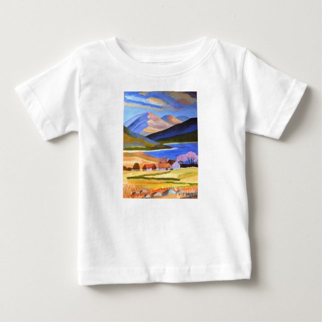 Camisa com babado para crianças pequenas das Terra (Frente)