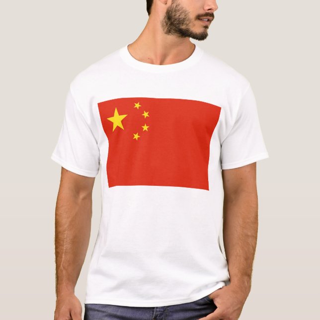 Camisa com bandeira da China (Frente)