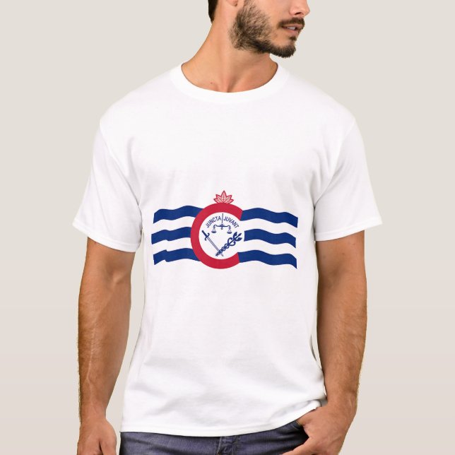 Camisa com bandeira de Cincinnati, Ohio (Frente)