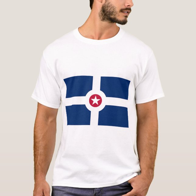 Camisa com bandeira de Indianápolis, EUA (Frente)
