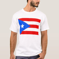 Camisa com bandeira de Porto Rico EUA
