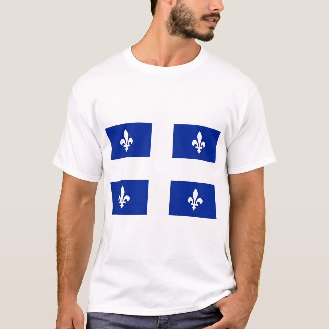 Camisa com bandeira de Quebec, Canadá (Frente)