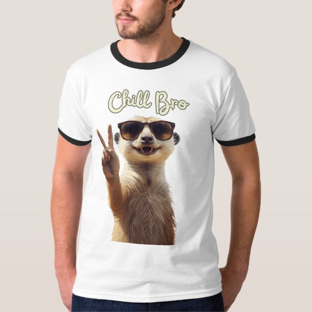 Camisa com Capuz de Preguiça Engraçada - Chill Bro (Frente)