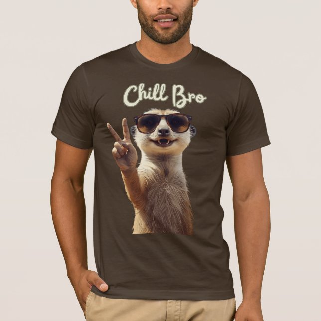 Camisa com Capuz de Preguiça Engraçada - Chill Bro (Frente)