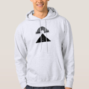 Camisa com Capuz Estética Minimalista de Caminhada