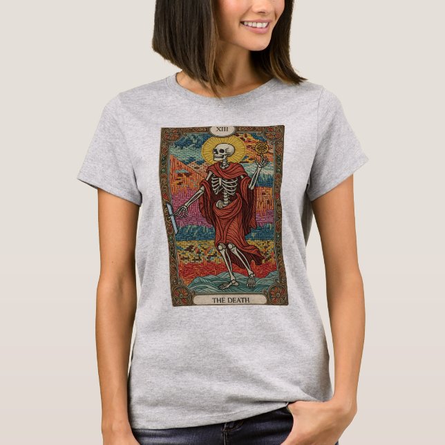 Camisa com Carta de Tarot da Morte (Frente)