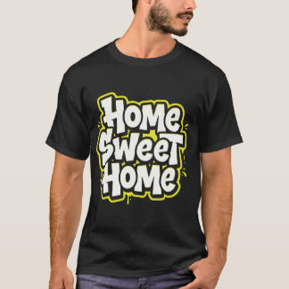 Camisa com Citação Aconchegante Lar Doce Lar