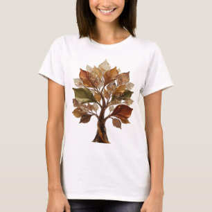 Camisa com Citação das FOLHAS BRILHANTES Prata Edg