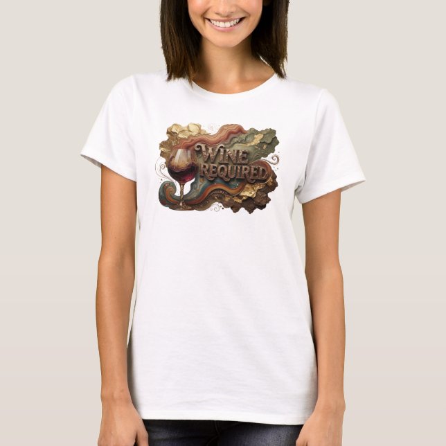 Camisa com Citação de Laranja Vibrante VINHO OBRIG (Frente)