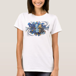 Camisa com Citação Inspiradora Azul IMPACTANTE Son
