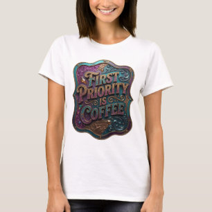 Camisa com Citação Modern Gold PRIMEIRA PRIORIDADE