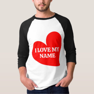 CAMISA COM CORAÇÃO VERMELHO NA MODA EU AMO MEU VAL