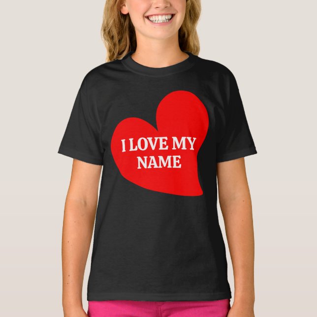 CAMISA COM CORAÇÃO VERMELHO NA MODA EU AMO MEU VAL (Frente)