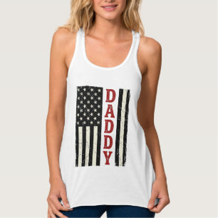 Camisa com Desenho da Bandeira Americana Distresse