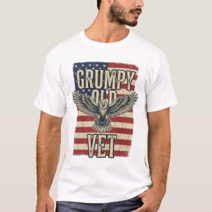 Camisa com Desenho de Águia da Bandeira Patriótica