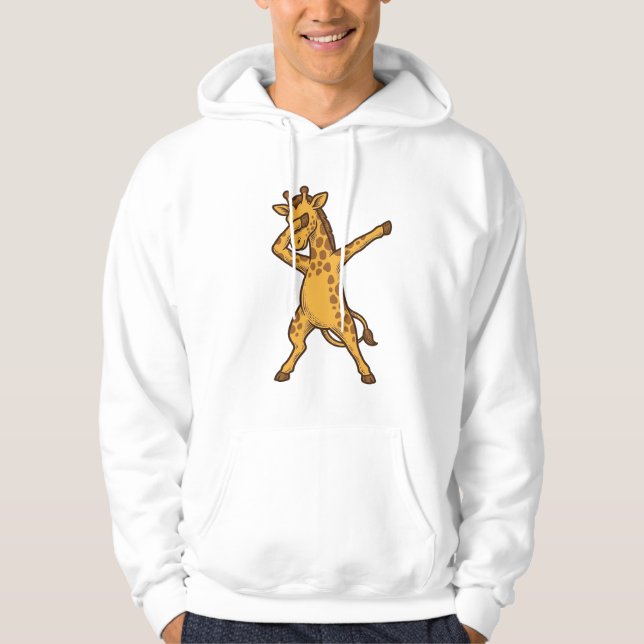 Camisa com Desenho de Girafa Dabbing Vintage_1 (Frente)
