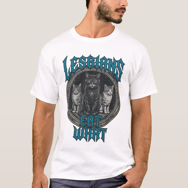 Camisa com Desenho Gráfico de Orgulho de Gato Grav (Frente)
