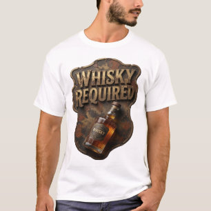Camisa com design Chic Gold WHISKY REQUIRED