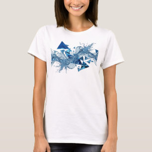 Camisa com design WATER FLOW Witty Blue