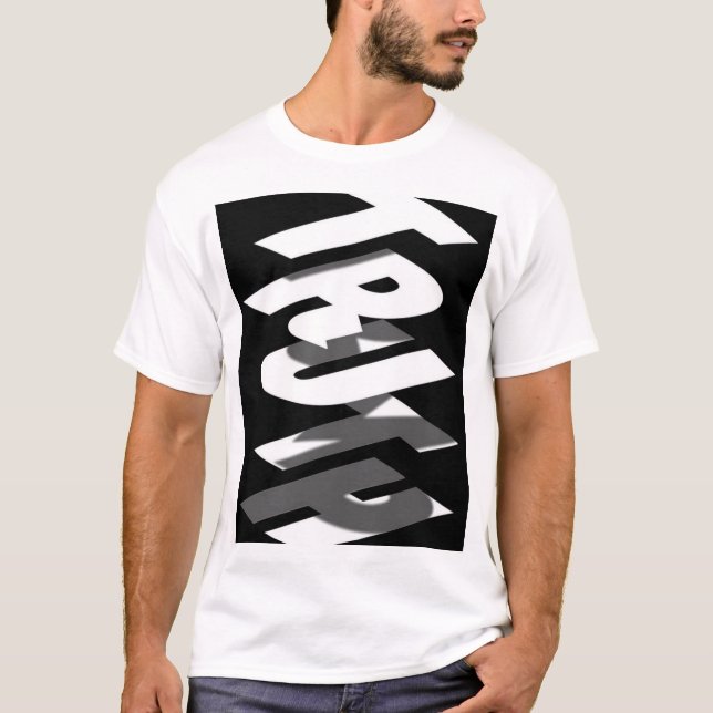 CAMISA COM ESTAMPADO DE TEXTO DE CONFIANÇA (Frente)